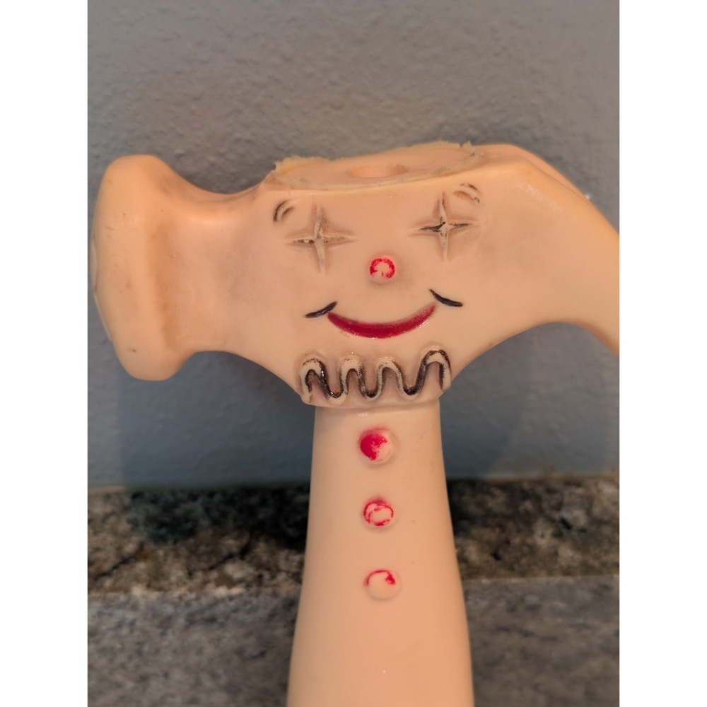 Vintage Jolly Blinker Hammer Toy Clown Face Plastic - Picture 3 of 11